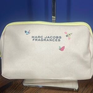 Marc Jacobs Fragrances Pink Yellow Cosmetics Pouch Clutch Bag NIB Bee Butterfly